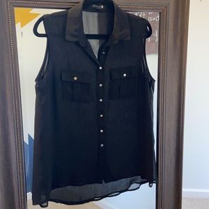 Sheer Black Shirt